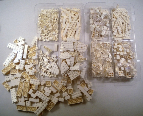Lego Architecture 21050 - Kiến Trúc Sư - các chi tiết được phân loại
