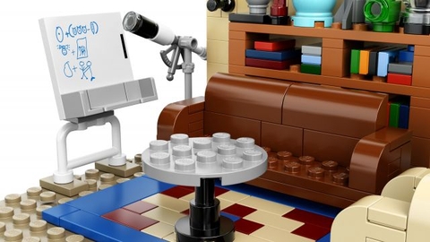 Lego Ideas 21302 - Bí mật vụ nổ Big Bang - một góc trong phòng khách