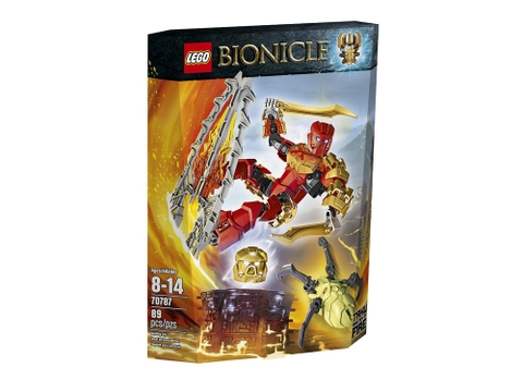 Hình ảnh vỏ hộp bộ Lego Bionicle 70787 - Thần lửa Tahu