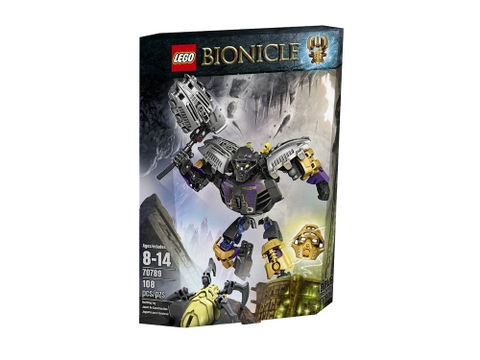 Thiết kế hộp đựng to của đồ chơi Lego Bionicle 70789 - Thần đất Onua