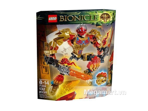 Vỏ hộp đựng bộ đồ chơi Lego Bionicle 71308 - Thần Lửa Tahu