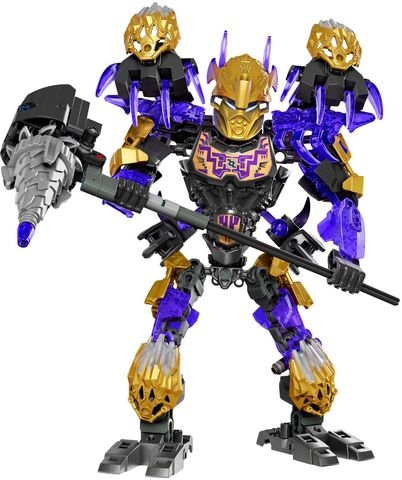 Trọn bộ mô hình Lego Bionicle 71309 - Thần Đất Onua sau khi lắp ghép xong