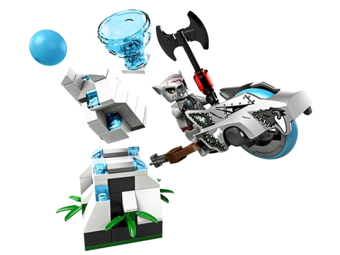 Trò chơi hấp dẫn trong bộ xếp hình Lego Chima 70106 - Tháp Băng