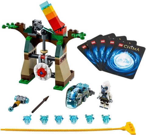 Toàn bộ mô hình và dụng cụ trong bộ xếp hình Lego Chima 70110 - Tower Target
