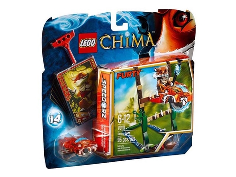 Hình ảnh vỏ hộp thiết kế độc đáo của bộ xếp hình Lego Chima 70111 - Swamp Jump