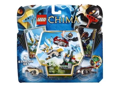 Vỏ ngoài thiết kế độc đáo của bộ đồ chơi Lego Chima 70114 - Trận Chiến Trên Không