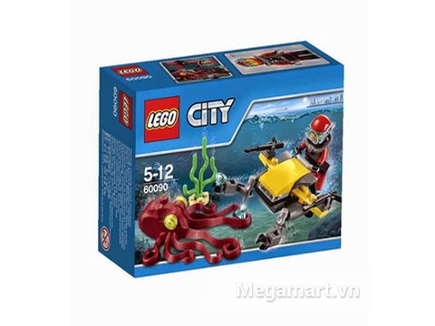 Hình ảnh vỏ ngoài của Lego City 60090 - Xe lặn biển sâu