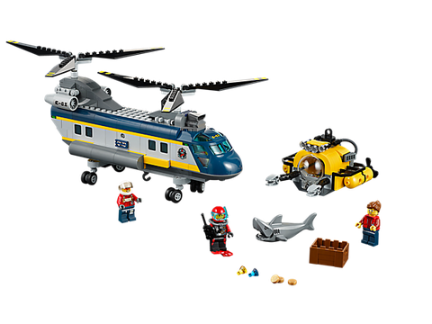 Mô hình Lego City 60093 - Trực Thăng Biển Sâu sau khi hoàn thành