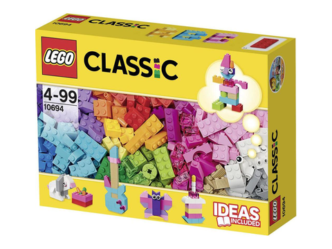 Hình ảnh vỏ hộp bộ Lego Classic 10694 - Hộp gạch classic sáng tạo (màu sáng)