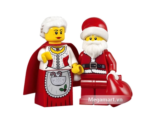 Santa Claus, Mrs. Claus - nhân vật chính của bộ sản phẩm Lego Creator 10245 - Xưởng Đồ Chơi Của Ông Già No-en dễ thương