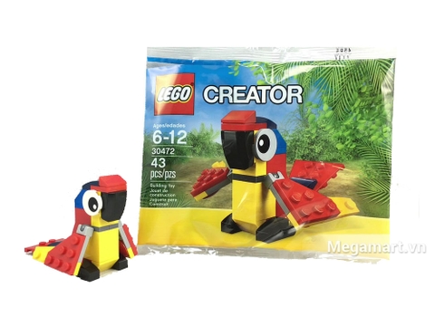 Hình ảnh bên ngoài vỏ sản phẩm Lego Creator 30472 - Vẹt Sặc Sỡ