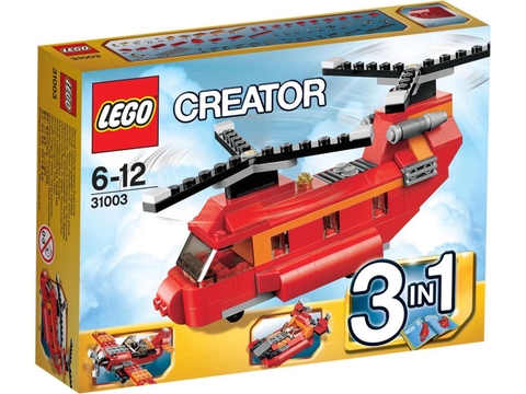 Vỏ ngoài sản phẩm Lego Creator 31003 - Trực Thăng Đỏ