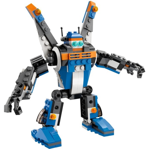 Hoặc bé có thể biến đổi Máy Bay Sấm Chớp thành chú robot dũng mãnh có thể cử động linh hoạt