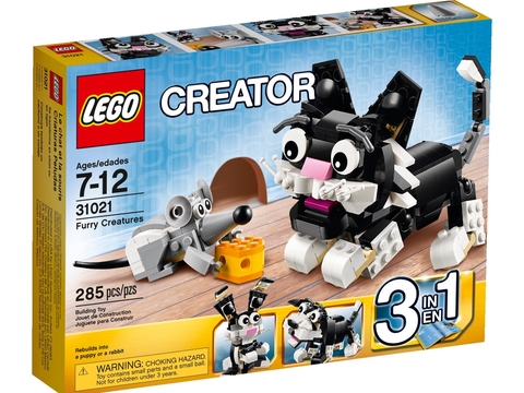 Vỏ hộp Lego Creator 31021 - Thú Nhỏ Đáng Yêu