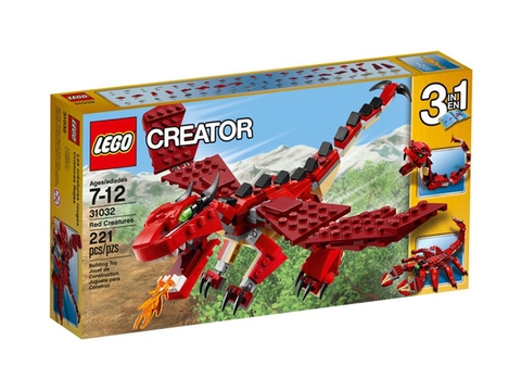 Vỏ hộp ngoài bắt mắt của bộ đồ chơi Lego Creator 31032 - Sinh Vật Huyền Thoại