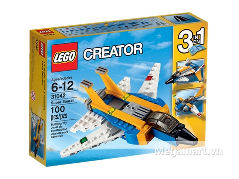 Vỏ hộp Lego Creator 31042 - Siêu Máy Bay Phản Lực