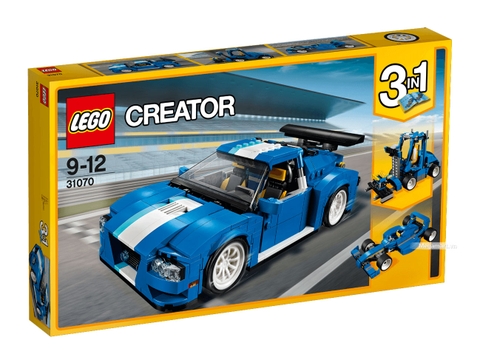 Lego Creator 31070 - Xe đua tốc độ xanh - Vỏ hộp đựng sản phẩm