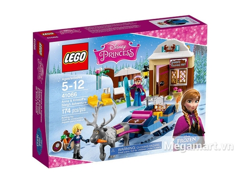 Hình ảnh vỏ hộp bộ Lego Disney Princess 41066 - Xe Kéo Phiêu Lưu Của Anna Và Kristoff