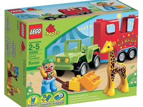 Vỏ hộp sản phẩm đồ chơi Lego Duplo 10550 - Xiếc Lưu Động