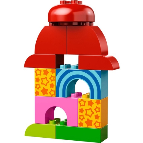 Bé có thể thỏa sức sáng tạo những khối ghép theo sở thích của mình