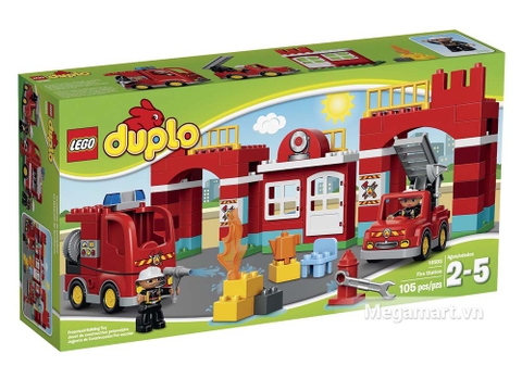 Vỏ hộp sản phẩm Lego Duplo 10593 - Trạm cứu hỏa