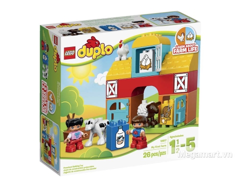 Hình ảnh vỏ hộp bộ Lego Duplo 10617 - Nông trại đầu tiên