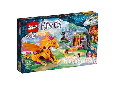 Vỏ hộp đựng bộ xếp hình Lego Elves 41175 - Hang Núi Bí Mật Của Rồng Lửa