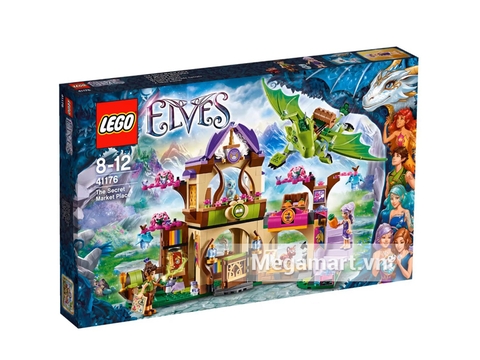 Vỏ hộp sản phẩm Lego Elves 41176 - Phiên Chợ Bí Mật