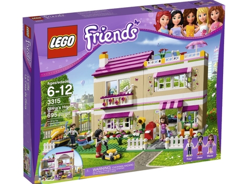 Hình ảnh vỏ hộp đựng các chi tiết trong bộ đồ chơi Lego Friends 41008 - Hồ Bơi Thành Phố