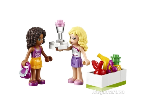 Kích thích trí thông minh trẻ nhỏ với bộ xếp hình Lego Friends 41035 - Cửa Hàng Nước Trái Cây Heartlake