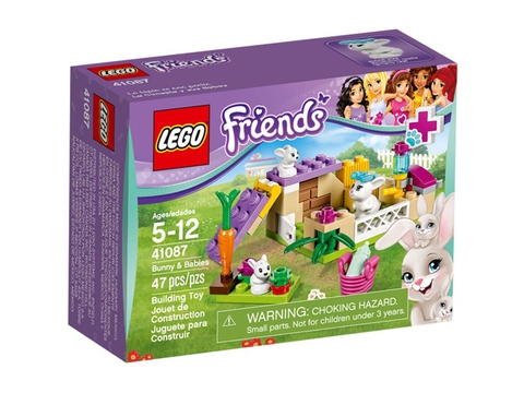 Hình ảnh vỏ hộp đựng sản phẩm Lego Friends 41087 - Thỏ Mẹ Bunny Và Thỏ Con