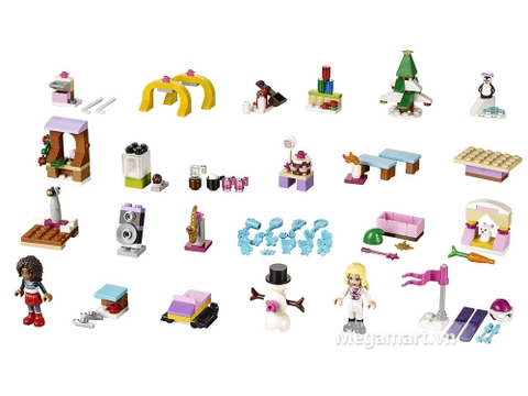 Khám phá các mô hình chi tiết có trong sản phẩm Lego Friends 41102 - Bộ Lịch Lego Friends 2015 được thiết kế thân thiện, bắt mắt