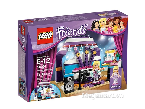 Hình ảnh thực tế vỏ hộp bên ngoài bộ đồ chơi Lego Friends 41104 - Phòng Thay Trang Phục Ngôi Sao