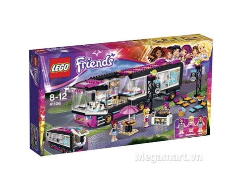 Hình ảnh thực tế sản phẩm Lego Friends 41106 - Xe Buýt Biểu Diễn Ngôi Sao