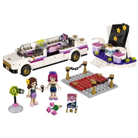 Không gian nghệ thuật đa sắc màu trong bộ đồ chơi Lego Friends 41107 - Xe Limo Ngôi Sao Ca Nhạc