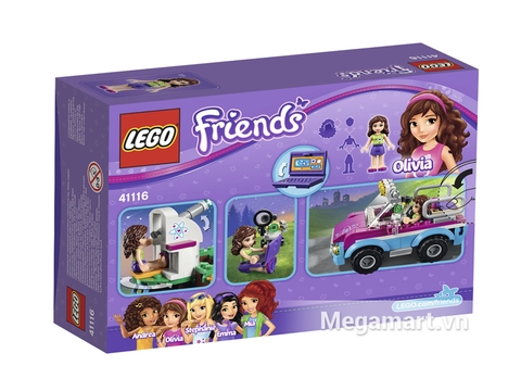Bộ xếp hình Lego Friends 41116 - Xe Khám Phá Của Olivia thích hợp cho các bé từ 6 đến 12 tuổi