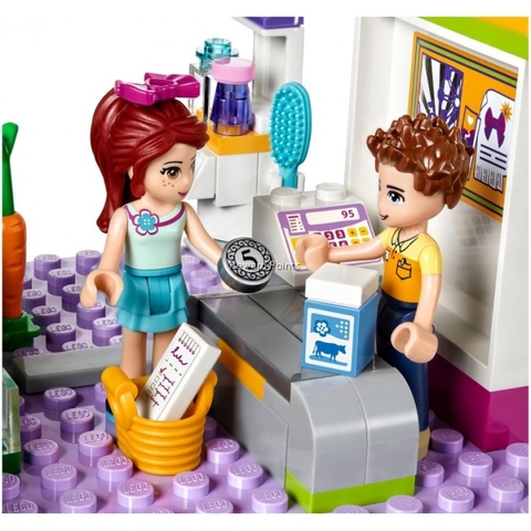 Bộ đồ chơi Lego Friends 41118 - Siêu Thị Mua Sắm Heartlake tái hiện khung cảnh ngày mua sắm thú bị