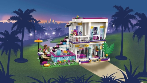 Lego Friends 41135 - Biệt Thự Của Livi - căn biệt thự về đêm