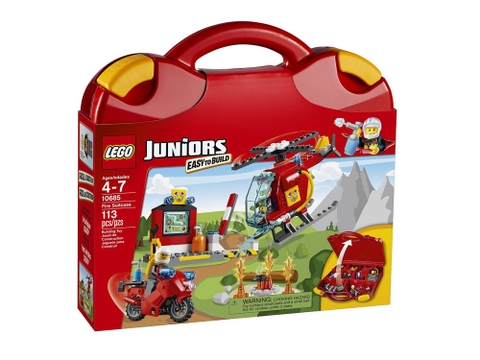 Hộp nhựa đựng đồ chơi Lego Juniors 10685 - Vali Cứu Hỏa