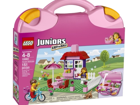 Hình ảnh bên ngoài bộ Lego Junior 10660 - Vali Lắp Ráp Hồng