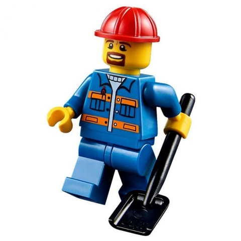 Lego Juniors 10683 - Xe tải làm đường - nhân vật công nhân