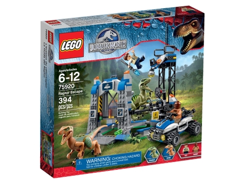 Hình ảnh vỏ hộp sản phẩm Lego Jurassic World 75920 - Khủng Long Raptor Trốn Thoát