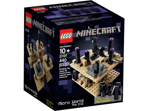 Vỏ hộp đựng hình vuông gọn gàng của bộ xếp hình Lego Minecraft 21107 - Thế Giới Minecraft