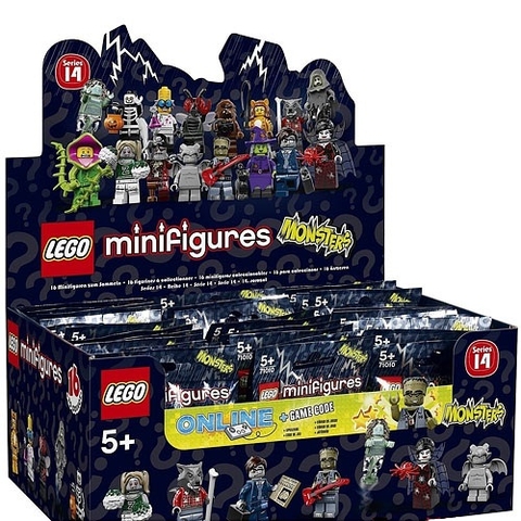 Hình ảnh vỏ ngoài hộp đựng Lego Minifigures 71010 - Nhân Vật Lego số 14 Quái Vật