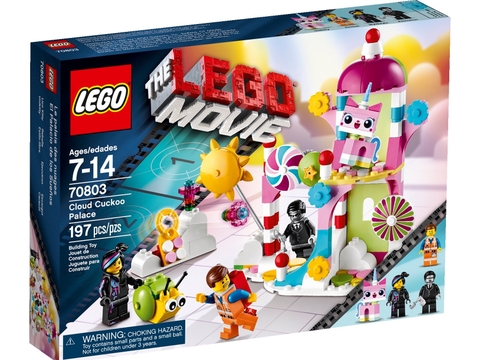 Vỏ hộp đựng bộ xếp hình Lego Movie 70803 - Lâu Đài Cúc Cu Bóng Mây