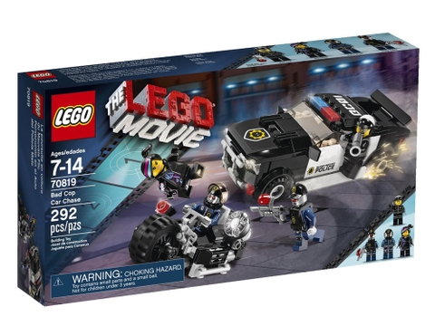 Hình ảnh thực tế vỏ hộp sản phẩm Lego Movie 70819 - Bad Cop Car Chase