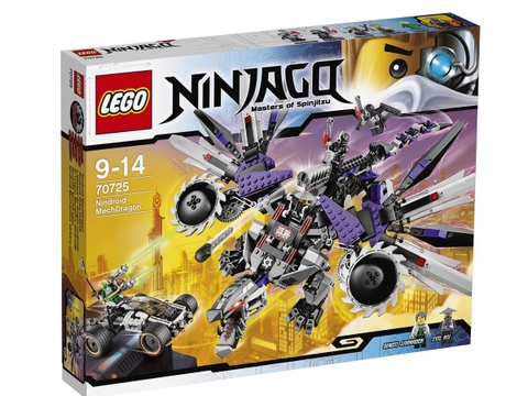 Vỏ hộp Lego Ninjago 70725 - Rồng Máy Nindroid