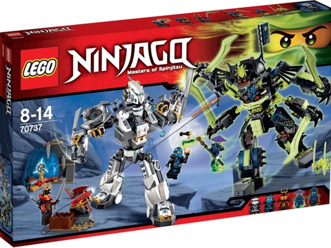 Vỏ hộp Lego Ninjago 70737 - Cuộc chiến của những tên khổng lồ Mech