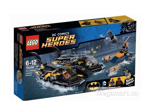 Vỏ hộp sản phẩm Lego Super Heroes 76034 - Truy Đuổi Tàu Dơi