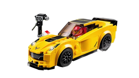 Lego Speed Champions 75870 - Xe Đua Chevrolet Corvette Z06 - mô hình hoàn chỉnh